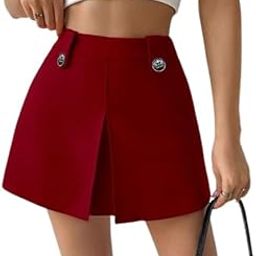 Women Skirt Mini 2 Button-image-43