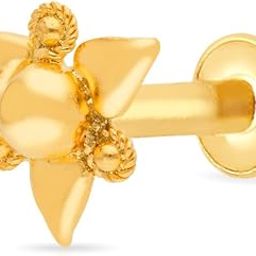 Yellow Gold Nose Pin for Women 22 k | 22k BIS Hallmark (916) Nose Stud for Women and Girls with Piercing-picture-34