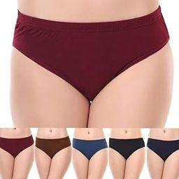Women’s Plain Cotton Panties | Soft & Breathable Innerwear | Floral/Abstract Designs | Pack of 3/4 – XS to 4XL-picture-10