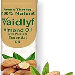 VAIDLYF Pure Almond Oil Rich in Vitamin E | Cold pressed Virgin Badam Tail for Skin & Hair | 100% Pure & Natural | 100ml-image-1
