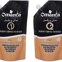 FuziCare Omania ML500 Hair Straightening Cream With 500ML Neutralizer Cream (1000 ml)-image-30