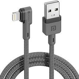 Portronics Konnect L 1.2M Fast Charging 3A 8 Pin USB Cable with Charge & Sync Function for iPhone, iPad (Grey)-1
