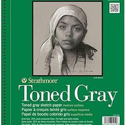 Strathmore 400 Series Toned Gray Spiral Bound Acrylic Sketch Book | Acid Free Paper Ensures Longevity | for Light & Dark Media | 118 GSM, 50 Sheets, 14 X 21.6 Cm, A5-image-49