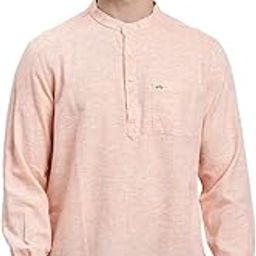 turtle Men Solid Full Sleeve Slim Fit Cotton Lyolin Casual Kurta Shirt-picture-10