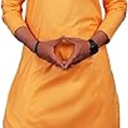 Men's Cotton Blend Dhoti Kurta Set (XX-Large, Haldi Yellow)-78