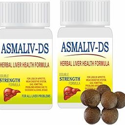 Dr. Asma Herbals ASMALIV-DS Ayurvedic Liver Tablets | Liver Detox, Uric Acid Detox, Alcohol Detox, Digestion Improvement | 60 Tab x 2 Bottles = 120 Tablets-image-34