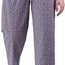Premium Cotton Printed Night Pant for Women, Non-Stretchable Ankle Length Pyjama, Regular Fit Comfort, Breathable, Soft, Home Sleep Wear-image-15