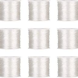 Satra Traders White Elastic Beading Cord Thread Nylon Jewelry DIY Beading Thread Bracelet Necklace Accessorie | Size 0.5mm | 25-30mtr Roll | Qty : 1 roll-image-32