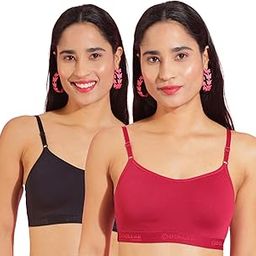 dollar Women's Cotton Non-Padded Wire Free Modern Bralette Training Bra-picture-4