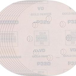 Taparia 6" Velcro Disc With 6 Holes, Grit 320 - Pack Of 20 (Vdg 66320)-image-14