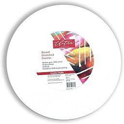Chitra Artworks Primed Cotton Pre Stretched Round Canvas with Wooden Frame (White, 14 Inch))-image-16
