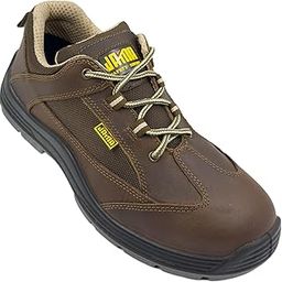 Jama Safety Shoe JB172 with Oil Pull-Up Leather, Anti-Static, Slip Resistant | Heat, Water & Oil Resistant, 200J Steel Toe Cap, DD-PU Sole | Size 07 INDIA/UK-image-2