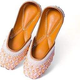 Peach Blossom Jutti - Handcrafted Ethnic Footwear with Genuine Leather, Elegant Embroidery, and Bite Free Comfort-picture-16