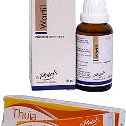 DR PATELS HOMEOPATHIC MEDICINES Wartil Drops+Thuja Ointment Combo With|Removal Of All Types Of Warts, Corns, Callosities|Olypi & Tubercles Combo Of 2-image-10