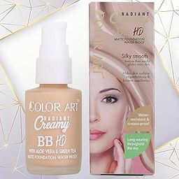 Color Art Radiant Creamy BB HD SPF 40 | Full Coverage Matte Foundation | Enriched with Aloe Vera & Green Tea | Long-Lasting Hydration | All Skin Types 30 ml-10
