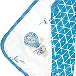 Theoni 100% Organic Cotton Muslin Washcloth(Set of 2) (Cppadocia Dream Blue)-image-38