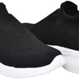 Slip-On Walking Shoes, Lightweight Knit Fabric-image-20