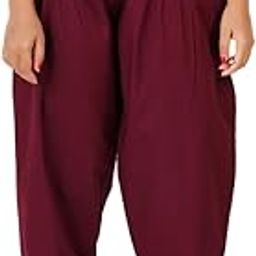 Salwar Pant - Modern Style Pure Cotton for Women - Ethnic Semi Patiala Trouser - Office,Home - All Day Comfort Wear with Drawstring-picture-2