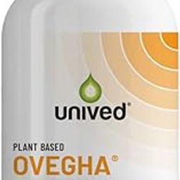Unived Ovegha Plant-Based Omega-3 DHA | 1000mg Algae Oil 500mg DHA Per Serving (highest DHA/serving) | for Heart, Hair, Skin, Joint, Brain & Eye Health | 60 Vegan Capsules-15