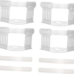CALANDIS 4Pcs Bed Sheet Holders Tight No More Loose Sheets Bed Sheet Corner Fasteners White | Other Bedding-19