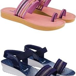 Extra Soft Classic Casual wear with Flexibility Technology Flat Combo for Women's/Girl's(6145+1930)()-image-18