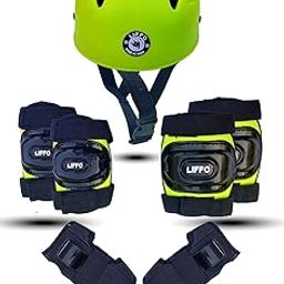 Liffo® Protective Skating Guard Kit for Skating, Cycling, Running for Kids,Boys,Girls,Men & Women (HSG-01) (Green, M)-image-81