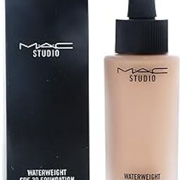 MAC Studio Waterweight Spf30/Pa++ Liquid Foundation Full Coverage For All Skin Type Nc30 30 Ml Matte Finish-2