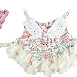 ATORSE™ Rabbit Vest Harness Leash Set Clothes Soft Pet Costume Small Animal Ferret Multi M|Pet Supplies|Small Animal Supplies|Collars Leads & Harnesses-image-15