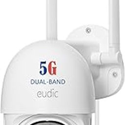 eudic 2K WiFi Surveillance Security Cameras Outdoor, 5G/2.4G WiFi, Security Camera Outdoor Wired with Pan-Tilt 360° View, Night Vision, Motion Detection, Auto Track, 2 Way Audio (1 Pack)-13