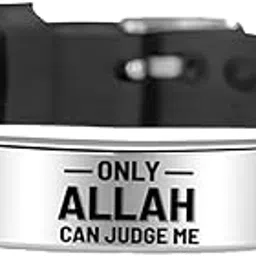 m men style Adjustable Muslim Arabic Allah Wristband Black Silver Silicone Bracelet ForFor men And Boys-picture-15