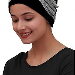 Bamboo Viscose Women Headwear with Band Chemo Headwear Free Size-image-99