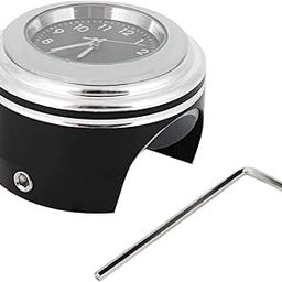 Motorcycle Handlebar Mount Watch, Motorcycle Modification, Motorcycle Handlebar Clock, Aluminum Waterproof Quartz Clock Handlebar Mount Watch (White Surface Black Dial)(White face black dial)-picture-12