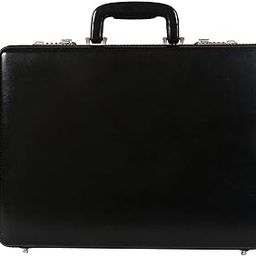 Faux Leather Briefcase Bag File bag with Combo digit Locking Features and inner Mesh Pocket Medium Briefcase For Men & Women (Black)-picture-34