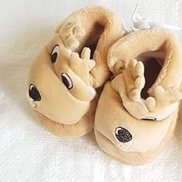 Chinmay Kids Cute Cartoon Print Velvet Winter Warm Infant Baby Booties (Brown VV 3)-image-7