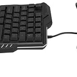One Handed Keyboard, 35 Keys Accurate Control One Handed Gaming Keyboard Wide Compatibility for Home for Dorm for Game-image-6