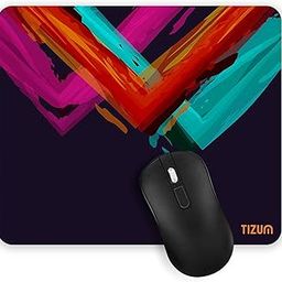 Tizum Mouse Pad/Computer Mouse Mat with Anti-Slip Rubber Base | Smooth Mouse Control | Spill-Resistant Surface for Laptop, Notebook, MacBook, Gaming, Laser/Optical Mouse, 9.4 x 7.9, Multicolored-23