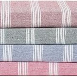 Amazon Brand - Solimo - Multicolour Cotton Turkish Towel-TurkishTowel-Pack4-17