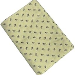 Raymond Cotton Shirting Fabric, Yellow with Floral Print(Free Size)-14