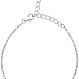 925 Sterling Silver Anklet | Rhodium Plated Precious Cubic Zirconia Women Chain Anklet | Gifts For Women & Girls | With Certificate of Authenticity and 925 Hallmark-26