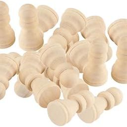 TRENDYNEST® 5x20/50 Wooden Chess Set Chess Pieces Table Board Game Kids Educational Toys A | Crafts | Multi-Purpose Craft Supplies | Crafting Pieces | Wooden Pieces-image-15