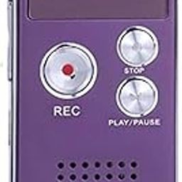 16G Voice Activated Small Spy Digital Sound Audio Recorder Dictaphone MP3 Player Gift Portable MP3 Audio Recorder Dictaphone USB Charge (Purple)-18