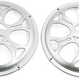 ELBME® 6-Inch Car Subwoofer Speaker Grill Dust Cover Guard – Silver Tone, Pair-image-18