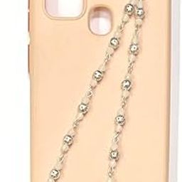Heddz Acrylic Beaded & Small Filigree Phone Case Lanyard Wrist Strap | Handmade Acrylic Beaded Phone Charm | Beaded Phone Chains and Lanyards (White)-13