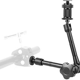 PHOTOMAX 11 inch Magic Articulating Adjustable Arm with 1/4" Tripod Screw Super Clamp for DSLR Camera, LCD Monitor, LED Lights, Flash Light, Microphone (11 inch Articulating Arm)-19