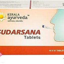 Kerala Ayurveda Sudarsana Tablet | Relieves Viral Infections | Eases High Temperature, Chills, and Cold | Relieves Headache, Sore Throat, and Cold | Ayurvedic Anti-viral Tablets| No Artificial Flavors| 100% Ayurvedic |With Kirathatiktha, Musta, Patmaka, Murva, and Kutaja |-image-48