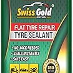 SWISS GOLD Tubeless Tire Sealant 1 Liter Anti Puncture Liquid for Tubeless Tyres for Bike & Car Auto Puncture Repair Liquid Tyre Sealant for Bike & Car | Oil Based Anti Puncture - 1 Liter (Pack of 1)-28