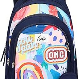 Jane Kids Backpacks, 15 inches, Cute, Colourful bags for girls, Water Resistant and Lightweight. 3 compartment with Happy Pouch-picture-28