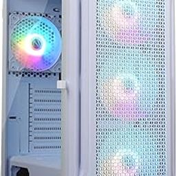 ZEBRONICS Ronin Mid-Tower Premium Gaming Cabinet EATX/ATX/mATX,3X 120mm Front + 1x 120mm Rear Fan,ARGB Inner Glow,RGB LED Control,Tempered Glass Side Panel,USB 3.0, Magnetic Dust Filter-6