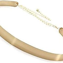 udeeta mart Latest Fashion Adjustable Metal Waist Belt for Women and Girls Womens Adjustable Belt for Saree, Western Dress, Traditional Dress, Party Designer wear Adjustable Metal Plate Type Golden-image-95