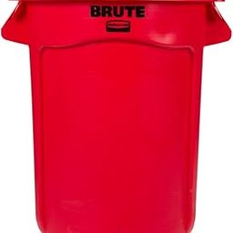 TableTop King Brute 32 Gallon Red Trash Can and Lid-picture-16